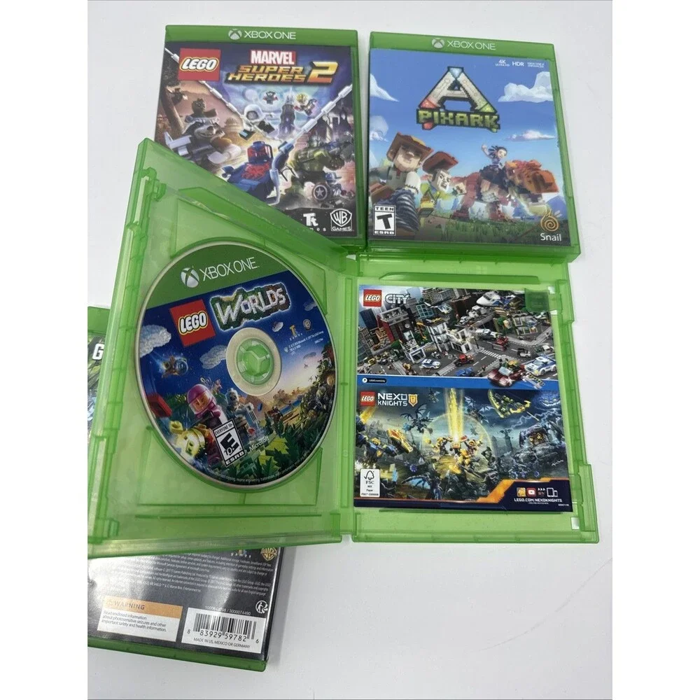 XBOX ONE LOT of 4 PixARK, Lego Worlds, Lego Marvel Super Heroes 2, Ninjago 2